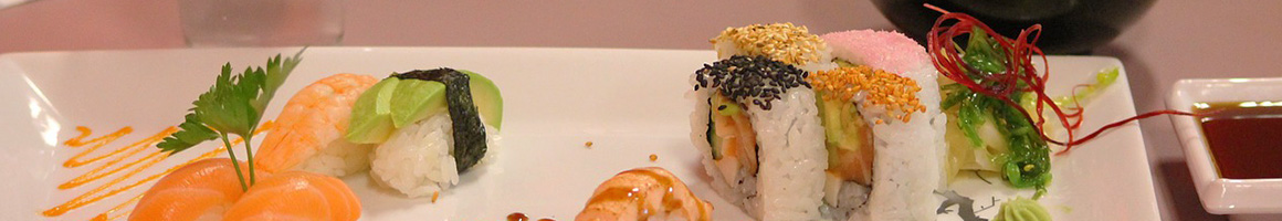 Eating Japanese Sushi at Komé: Sushi Kitchen restaurant in Austin, TX.